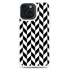 Black And White Pattern Iphone 15 Plus Tpu Uv Print Case by ytdream