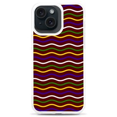 Multicolor Wave Pattern Iphone 15 Plus Tpu Uv Print Case by ytdream