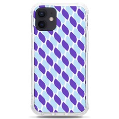 White Blue Pattern Iphone 12 Mini Tpu Uv Print Case	 by ytdream