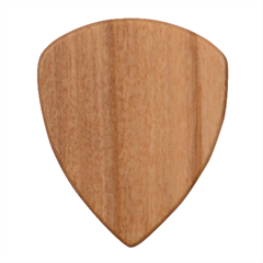 Yellow Blue Pattern Wood Guitar Pick (set Of 10) by ytdream