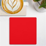 A Red Background With A White Border UV Print Square Tile Coaster  Front