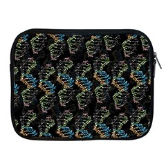 Multicolored Dna Strand Art Apple Ipad 2/3/4 Zipper Cases by ExtraAwesomeSauce