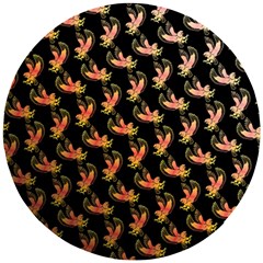 Regal Eagle Pattern Wooden Puzzle Round by ExtraAwesomeSauce