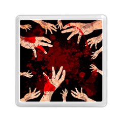 Horror Themed Bloody Hands Memory Card Reader (square) by ExtraAwesomeSauce