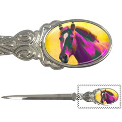 Vibrant Abstract Equine Art Letter Opener by ExtraAwesomeSauce