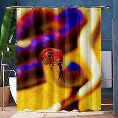 Vibrant Forked-tongue Snake Art Shower Curtain 60  X 72  (medium)  by ExtraAwesomeSauce