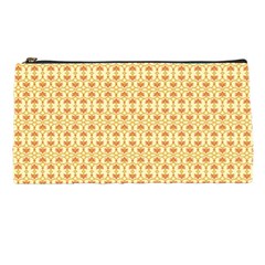 A Yellow And White Background With An Intricate Design Pencil Case by catchydesignhill