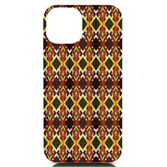 Colorful Geometric Pattern Design Iphone 14 Black Uv Print Case by ExtraAwesomeSauce