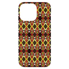 Colorful Geometric Pattern Design Iphone 14 Pro Max Black Uv Print Case by ExtraAwesomeSauce