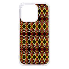 Colorful Geometric Pattern Design Iphone 14 Pro Tpu Uv Print Case by ExtraAwesomeSauce