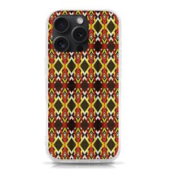 Colorful Geometric Pattern Design Iphone 15 Pro Tpu Uv Print Case by ExtraAwesomeSauce