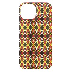 Colorful Geometric Pattern Design Iphone 15 Plus Black Uv Print Pc Hardshell Case by ExtraAwesomeSauce