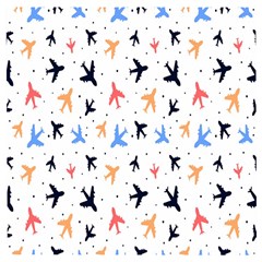 Cute Airplanes Planes Wooden Puzzle Square by ConteMonfrey