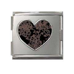 Venomous Elegance  Mega Link Heart Italian Charm (18mm) by dflcprintsclothing