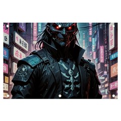 Cyberpunk Demon Samurai Banner And Sign 6  X 4  by AwesomeSauce