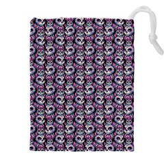 Sugar Skull Cat Pattern Drawstring Pouch (4xl) by ExtraAwesomeSauce