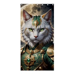 Epic Armored Cat Warrior Shower Curtain 36  X 72  (stall)  by ExtraAwesomeSauce