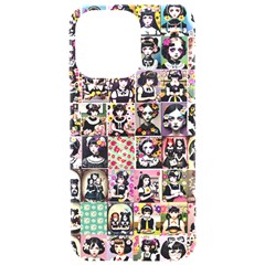 Spanish Gothic Girls Pattern Iphone 15 Pro Max Black Uv Print Pc Hardshell Case by violetheavensky