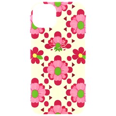 Retro 1960s Flowers Pattern 4 Iphone 15 Pro Black Uv Print Pc Hardshell Case by violetheavensky