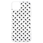 Fly Phot Motif Seamless Black And White Pattern iPhone 15 Pro TPU UV Print Case Front