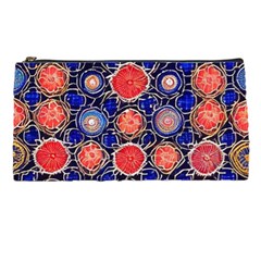 Retro Geometric Shapes And Flowers 3 Pencil Cases by violetheavensky