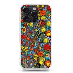 Mid Century Retro Floral 1970s 1960s Pattern 56 Iphone 15 Pro Tpu Uv Print Case by violetheavensky