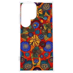 Mid Century Retro Floral 1970s 1960s Pattern 69 Samsung Galaxy S24 Plus 6 7 Inch Tpu Uv Case by violetheavensky