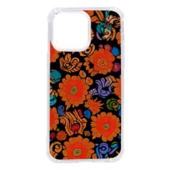 Mid Century Retro Floral 1970s 1960s Pattern 49 Iphone 14 Pro Max Tpu Uv Print Case by violetheavensky