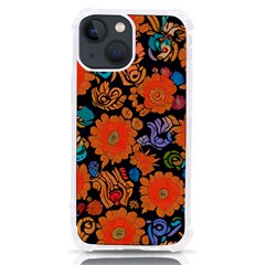 Mid Century Retro Floral 1970s 1960s Pattern 49 Iphone 13 Mini Tpu Uv Print Case by violetheavensky