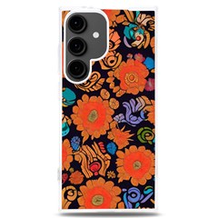 Mid Century Retro Floral 1970s 1960s Pattern 49 Samsung Galaxy S24 Plus 6 7 Inch Tpu Uv Case by violetheavensky