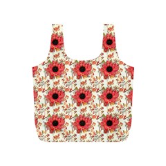 Retro 1880s Flowers Pattern 23 Full Print Recycle Bag (s) by violetheavensky