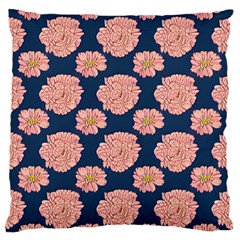 Retro 1880s Flowers Pattern 16 Large Premium Plush Fleece Cushion Case (one Side) by violetheavensky