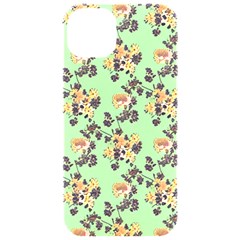 Retro 1880s Flowers Pattern 24 Iphone 15 Pro Black Uv Print Pc Hardshell Case by violetheavensky