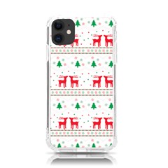 Red Green And Blue Christmas Themed Illustration Iphone 11 Tpu Uv Print Case by Paksenen