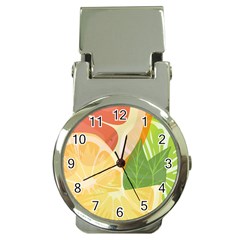 Citrus Fruit Healthy Vitamin Money Clip Watches by Paksenen