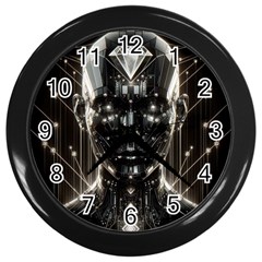 Robotics Robot Technology Future Wall Clock (black) by Maspions