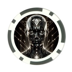 Robotics Robot Technology Future Poker Chip Card Guard by Maspions