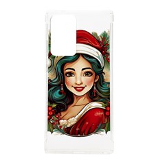 Young Woman With Santa Claus Clothes Isolated Illustration Wb Samsung Galaxy Note 20 Ultra Tpu Uv Case by dflcprintsclothing