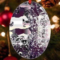 Marina Paper Cut Uv Print Acrylic Ornament Oval by MRNStudios