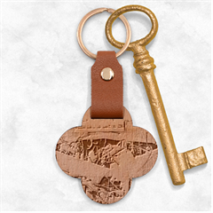 Collage Engraved Wood Key Chain by bestdesignintheworld