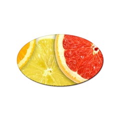 Fruit, Lemon Sticker (oval) by kyorashop23