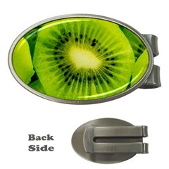 Kiwi Fruits, Close-up, Exotic Fruit Money Clips (oval)  by kyorashop23