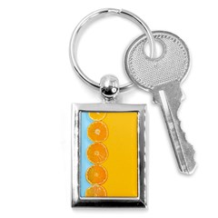 Orange, Slices, Fruit, Citrus Key Chain (rectangle) by kyorashop23