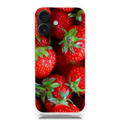 Strawberry, Berries, Fresh, Red Iphone 16 Tpu Uv Print Case by kyorashop23