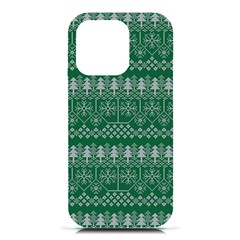 Christmas Knit Digital Iphone 16 Pro Black Uv Print Pc Hardshell Case by Mariart