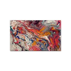 Abstract Flames Sticker (rectangular) by kaleidomarblingart