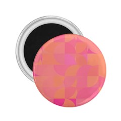 Geometric Pink Ocean  2 25  Magnets by ConteMonfrey