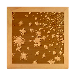 Star Colorful Christmas Abstract Wood Photo Frame Cube by Dutashop