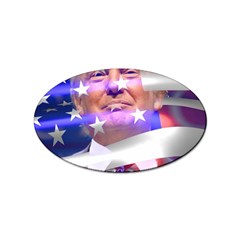 Donald Trump Flag Sticker (oval) by vintagetrump