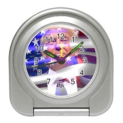 Donald Trump Flag Travel Alarm Clock by vintagetrump